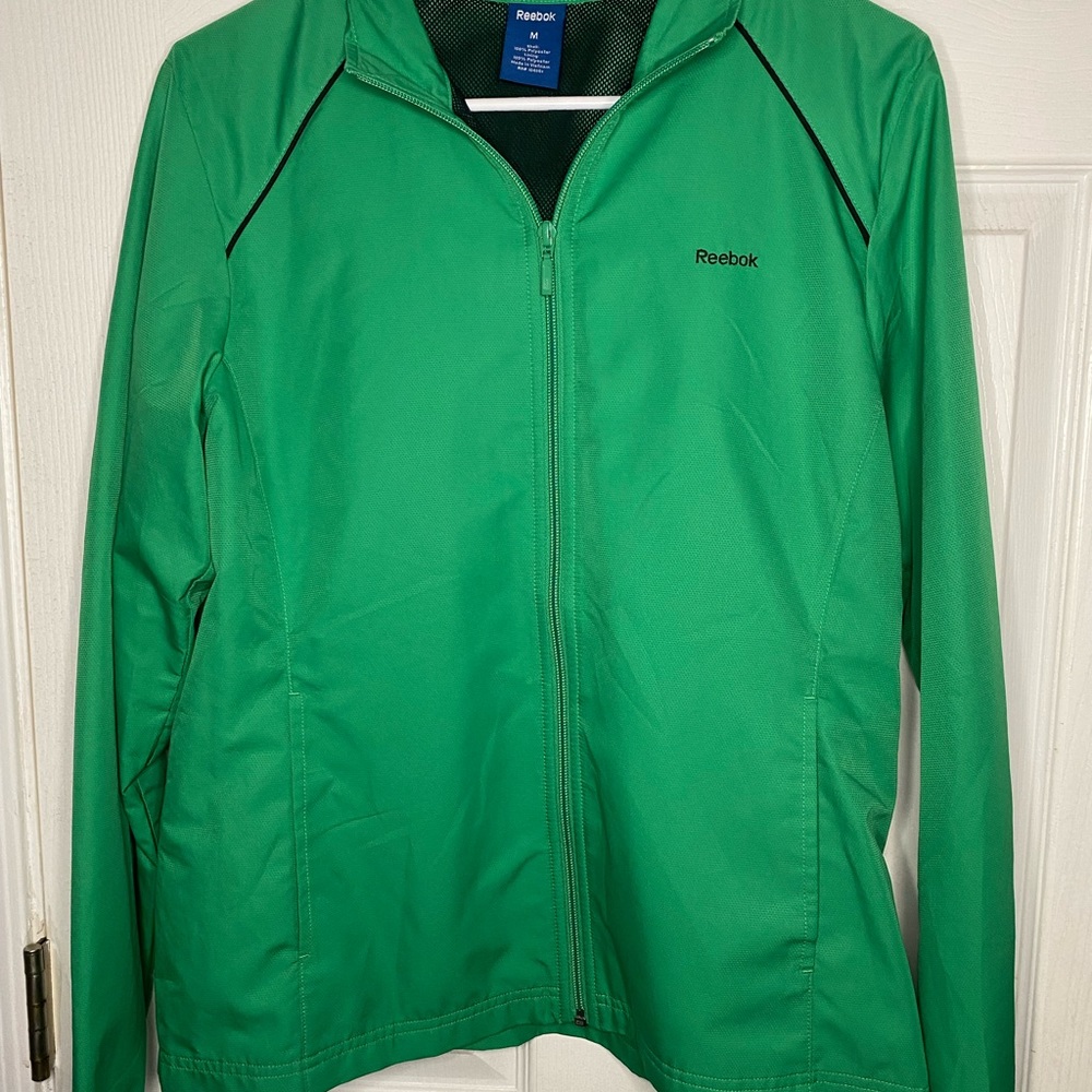 Green Reebok men’s windbreaker